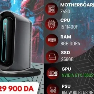 ALIENWARE AURORA 12 Z490 I5 11400F / SSD 256GO / 08 DDR4 / NVIDIA GTX 1660S 06GB WIN 10 PRO WIFI+BLUETOOTH