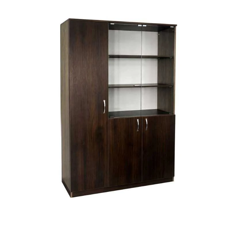 Armoire Semi-Vitrée PDG 3 Portes ODS-SV – Armoire de Direction en Bois Mélaminé – Image 2