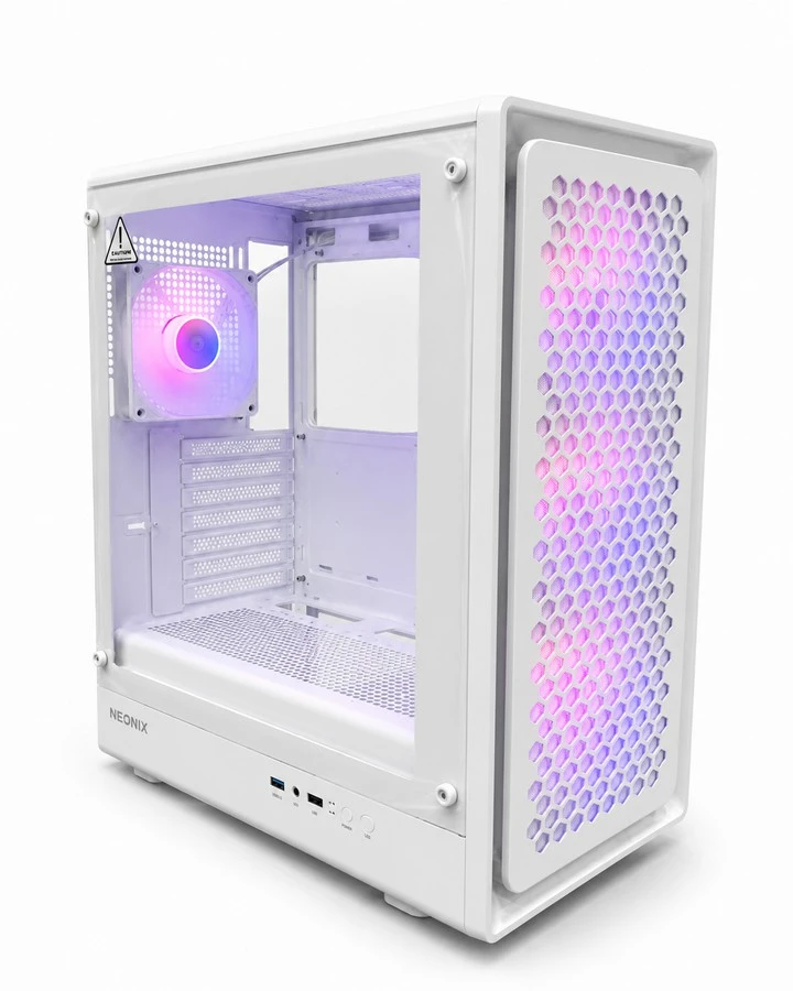 Boitier NEONIX – APUS BLANC 4 FAN ARGB HUB ARGB A