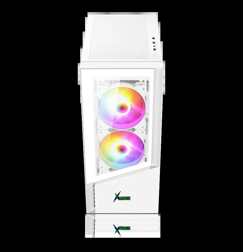 Boitier XANDER – Velox TG Blanc 4 Fans ARGB – Image 2