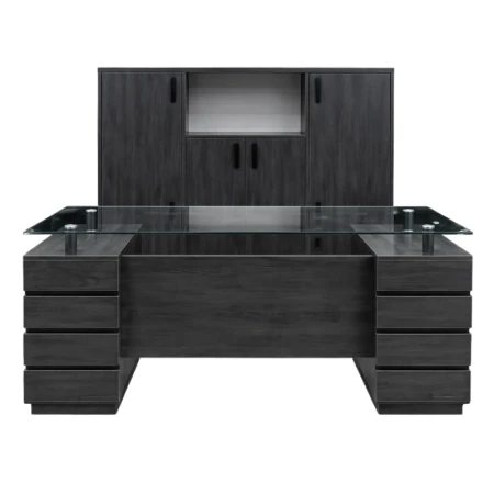 Bureau de Direction Odesk Timgade 1M40 / 1M60 – Ensemble Complet avec Retour, Bahut et Caisson