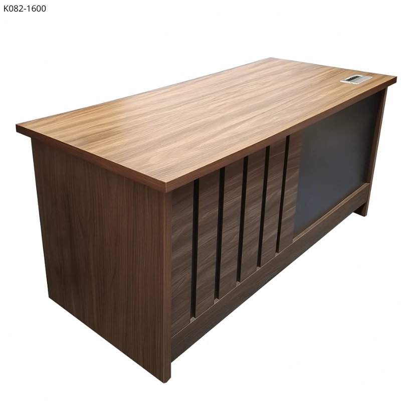 Bureau K082-1600 – 1,60 m avec Caisson Mobile et Support Clavier – Image 3