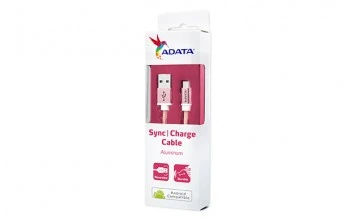 CABLE DATA MICRO USB 2 SIDES ADATA 100CMK-CRG ALUMINUM