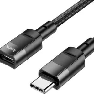 CABLE HOCO 3A U107 TYPE C MALE TO TYPE C FEMALE 1.2M BLACK