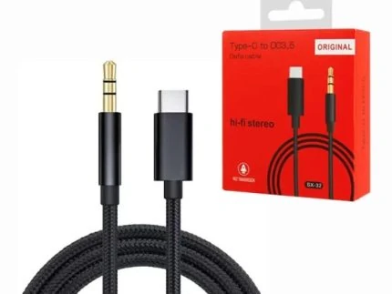 CABLE TYPE-C TO AUX SX-32 hi-fi STEREO BOITE ROUGE
