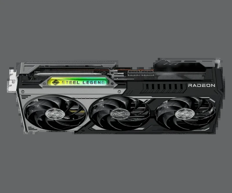 Carte Graphique ASRock – RX9070XT 8GB STEEL LEGEND DARK – Image 4