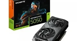 Carte Graphique Gigabyte GeForce RTX 5050 WINDFORCE OC 8Go GDDR6 PCIe 5.0 DLSS 4 Ray Tracing NVIDIA