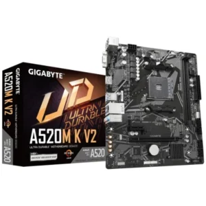 Carte Mère GIGABYTE A520M K V2 – Socket AM4, Compatible Ryzen Série 3000 à 5000