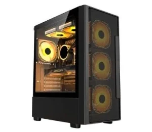 CASE ARES C02 ARGB BLACK + PSU ARES 650W +80 BRONZE