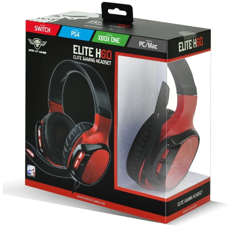 Casque Gamer Filaire SPIRIT OF GAMER ELITE-H60 – Jack 3.5 mm, Micro Omnidirectionnel, Multi-plateforme – Image 4