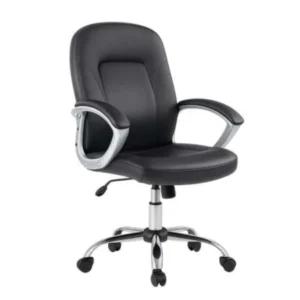 Chaise de direction Odesk 9014M-BK Noir en Similicuir
