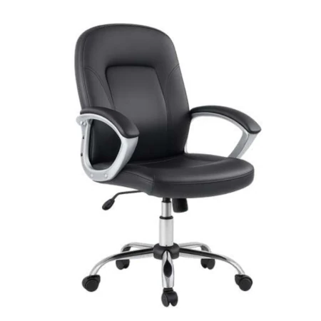 Chaise de direction Odesk 9014M-BK Noir en Similicuir