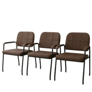 Chaise Visiteur Odesk CH-002 Marron avec Accoudoirs – Confort & Élégance