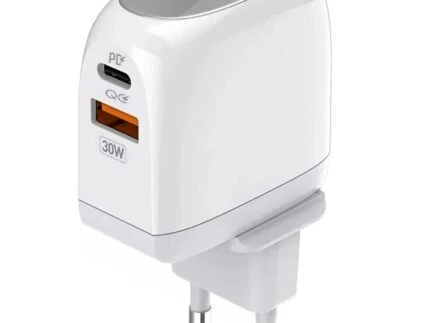 CHARGEUR LDNIO 30W A2522C TYPE-C PD+USB QC3.0 +CABLE TYPE C TO TYPE-C AVEC ADAPTATEUR
