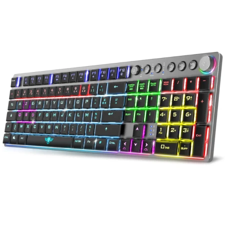 Clavier Gamer Sans Fil SPIRIT OF GAMER XPERT-K1500 – RGB, Bluetooth, Mécanique Low Profile