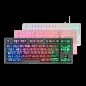 Clavier Mars Gaming TKL MK023 Noir, Blanc / Membrane technologie H-Mech RED