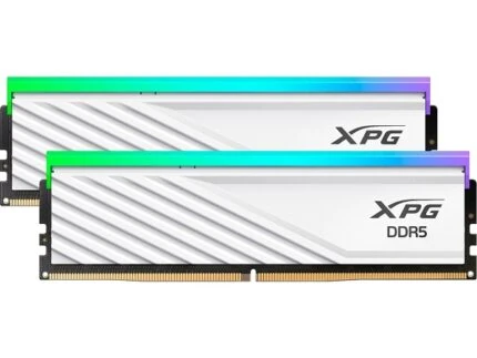 DDR5 32GO X1 6000MHZ CL38 ADATA XPG LANCER BLADE RGB WHITE AXU6000C3032G-DTLABRWH