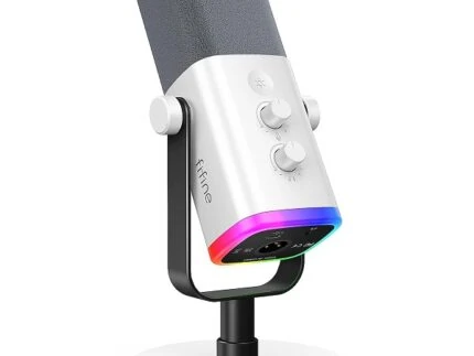 FIFINE AMPLIGAME AM8 TYPE-C / XLR WHITE RGB