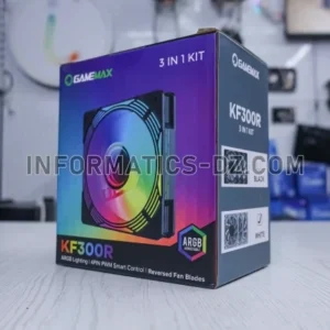 GameMax KF300R Reverse 120mm ARGB Fan 3 in 1 Kit