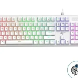 HAVIT GAMING KB870L MECANIQUE BLUE SWITCH RGB WHITE