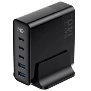 HAVIT HV-UCLE004 GAN 140W 02 USB+03 TYPE-C
