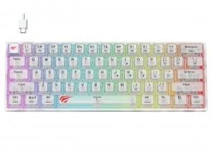HAVIT KB877L RGB GAMING MECHANICAL KEYBOARD TRANSPARENT