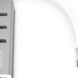 HUB USB URBAN FACTORY TYPE C TO 3 X USB 3.0 + RJ45