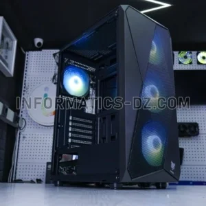 Hybrok Ares Case – ITX/mATX Tower with RGB & Tempered Glass