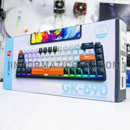 IMICE GK-690 Gaming Mechanical Keyboard 68 Keys 5 Colors LED Lights Plug and Play