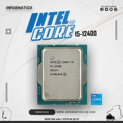 Intel Core i5-12400 TRAY – 6 Cores, 12 Threads, 4.4 GHz