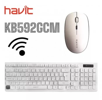 KEYBOARD + MOUSE WIRELESS HAVIT KB592GCM