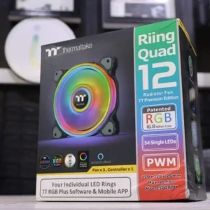 KIT 3 FAN ARGB THERMALTAKE RIING QUAD 12