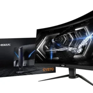 Moniteur Gaming AORUS CV27Q 27″ Courbé 1500R VA QHD 165Hz 1ms FreeSync HDR – Écran Immersif eSports Haute Performance HDMI DisplayPort