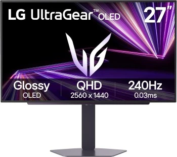 MONITOR LG 27'' 27GX704A-B GLOSSY OLED 1440P 2K 240hz 0.03ms