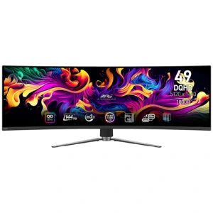 MSI 49″ LED – MPG 491CQP QD-OLED 0.03Ms 32/9 / OLED /144 Hz / DisplayHDR True Black 400