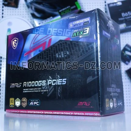 MSI MPG A1000GS PCIE5 1000W 80 PLUS Gold ATX 3.1 Power Supply
