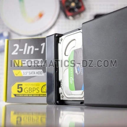 Pack 2 IN 1 RACK HDD 3.5 USB 3.0 + Seagate SkyHawk 1TB HDD
