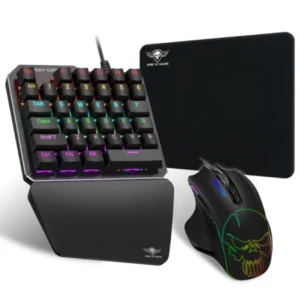 Pack Gamer SPIRIT OF GAMER XPERT-G700 – Mini Clavier Mécanique Bleu + Souris RGB
