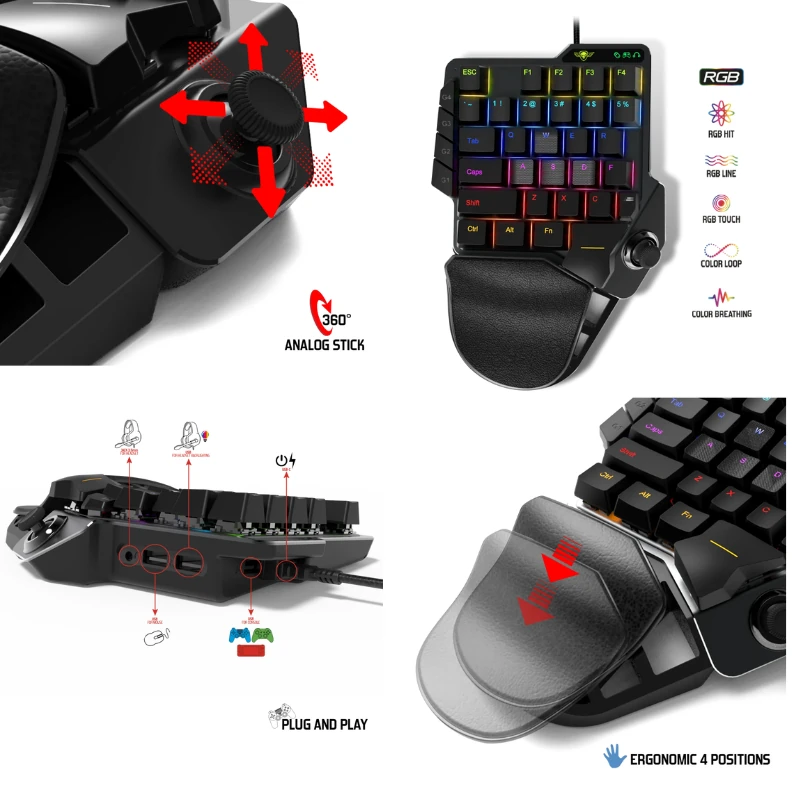 Pack Gamer SPIRIT OF GAMER XPERT-G900 – Mini Clavier Mécanique Blue + Souris Filaire RGB – Image 6