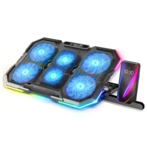 Refroidisseur PC Portable AIRBLADE 700 RGB – 6 Ventilateurs, 10 Modes RGB, Jusqu’à 17"