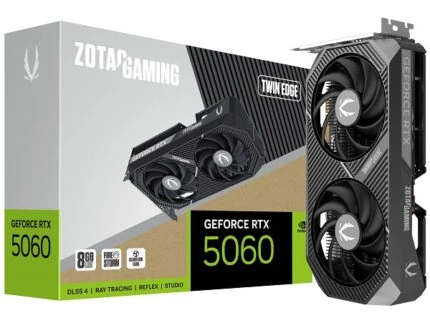 RTX 5060 08GO GDDR7 128BIT ZOTAC GAMING TWIN EDGE TVD CONFIG (7% POUR CEUX QUI VEULENT L’ACHETER SEULE)