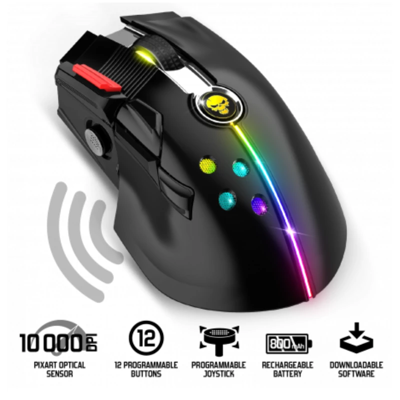 Souris Gamer Sans Fil SPIRIT OF GAMER XPERT-M600 – 10000 DPI, 8 Boutons, Droitiers – Image 3