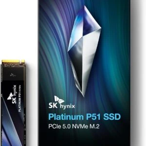 SSD SK Hynix Platinum P51 1tb PCIe 5.0 NVMe 2.0 14700 Mo/s Write Gen5 M.2 2280 SSD