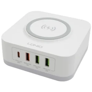 STATION DE CHARGE LDNIO AW004 32W (CHARG SANSFIL/02XUSB 15W/01x USB 18W/01x TYPE-C 30W)