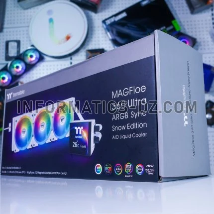 Thermaltake MagFloe 360 Ultra ARGB Sync AIO – Snow Edition CPU Cooler