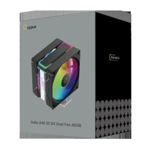 Ventilateur OCYPUS – Delta A40 SE DUAL FAN ARGB Noir