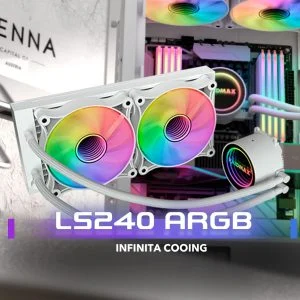 Water Cooling Raidmax Infinita LS240 White – Image 5