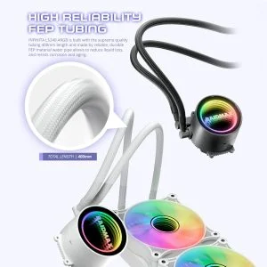 Water Cooling Raidmax Infinita LS240 White – Image 7